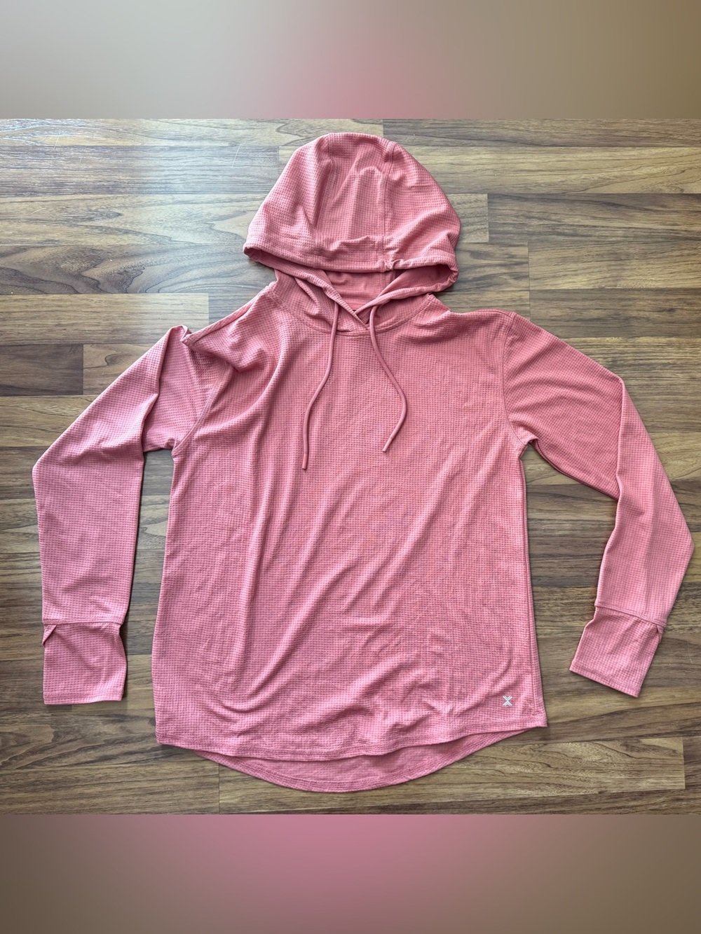 Xersion Women’s Long Sleeve Hoodie Savannah Rose Size Small